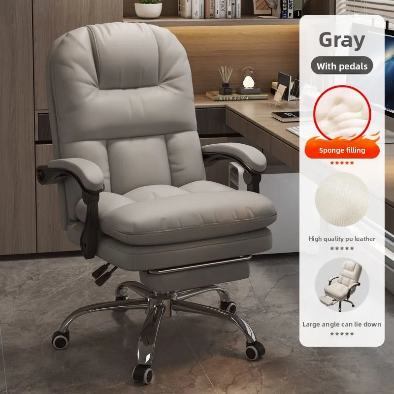 Computer Chair, Home, Comfortable, Reclining, Office Chair, Sedentary, Sofa, Boss, Study, Desk, Bedroom, Backrest, Chair