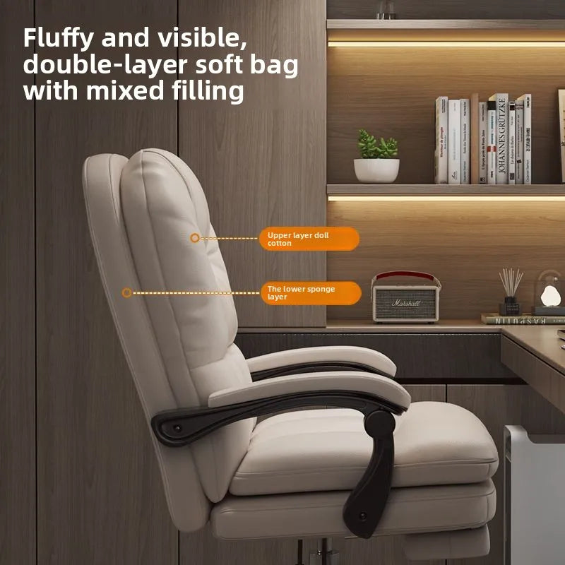 Computer Chair, Home, Comfortable, Reclining, Office Chair, Sedentary, Sofa, Boss, Study, Desk, Bedroom, Backrest, Chair